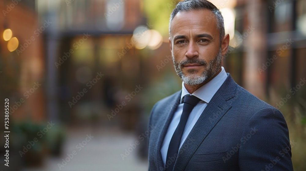 Canvas Prints handsome mature businessman in corporate attire