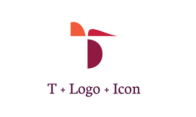 Fototapeta na wymiar Abstract letter T arrow vector logotype. Line hexagon creative simple logo design template. Universal geometric symbol font icon.