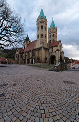 Historische Altstadt der Weinbergstadt Freyburg an der Unstrut, Burgenlandkreis, Sachsen-Anhalt,...