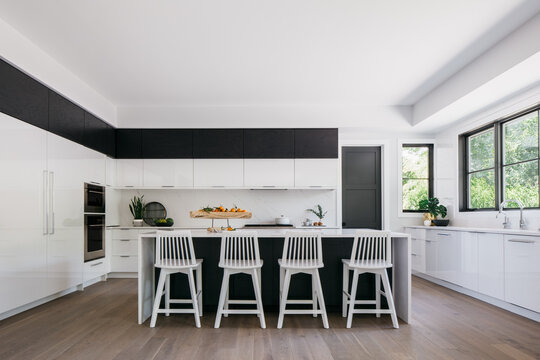 Black and White Minimal Modern Kitchen