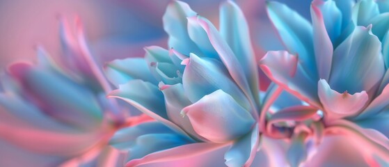 Fototapeta premium Yucca Harmony: Extreme close-up unveils nature's harmonious design, each filament a note in a calming symphony.