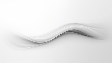 Serene Abstract Waves in Monochrome White on Gradient Background