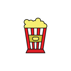 popcorn vector type icon