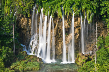 Kroatien, Nationalpark Plitvice, Wasserfall