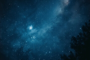 Night sky with stars. Stars in outer space. Cosmos