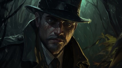 A detective in the dark jungle