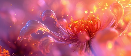 Flowing Ferrofluid Fantasy: Dandelion's unique composition creates a captivating screensaver.