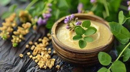 a fenugreek lotion, traditionally used for its moisturizing and anti-inflammatory effects