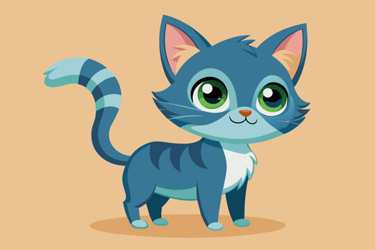 carton cat vector illustration 