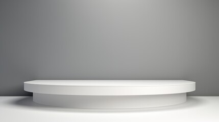 Empty podium for product presentation