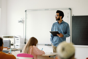 Cultural education tutor concentrated texting noted children