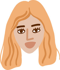 Character smiling woman different age and ethnicity. Young and aged, diverse. Vector outline illustration, linear, thin line, hand drawn sketch, doodle 