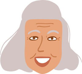 Character smiling woman different age and ethnicity. Young and aged, diverse. Vector outline illustration, linear, thin line, hand drawn sketch, doodle 