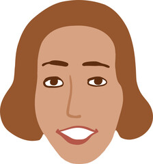 Character smiling woman different age and ethnicity. Young and aged, diverse. Vector outline illustration, linear, thin line, hand drawn sketch, doodle 