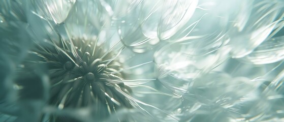 Serene Screen Bloom: Wavy dandelion petals create a calming screensaver experience.