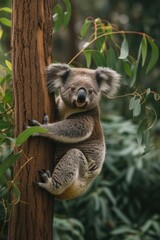 Adorable Koala in Eucalyptus Habitat