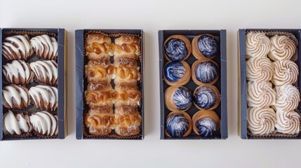delicious cakes beautifully packaged in boxes