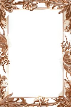 cornice bordo confine decorazioni floreali bronzee vintage