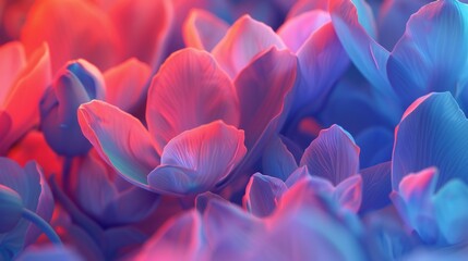 Cozy Bloom: Macro lenses showcase the inviting warmth enveloping wildflower bluebell petals. - obrazy, fototapety, plakaty