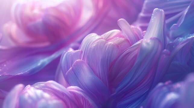 Flowing Harmony: Close-ups capture the tranquil flow of wildflower bluebell petals in nature's dance.