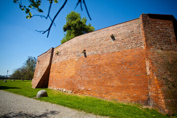 Mury obronne zamku krzyżackiego, Toruń, Poland