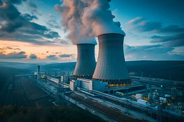 Plexiglas foto achterwand Nuclear power plant © photo for everything