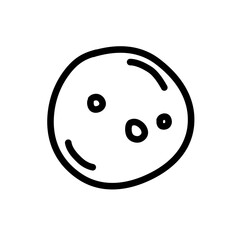 moon and star line icon