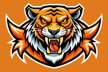 tiger head vector