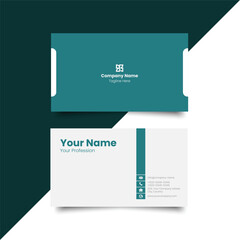 Vector Modern Creative and Clean Business Card Template. Simple Business Card Layout. Corporate visiting Card Layout with Gray Stripes. Creative and modern template
