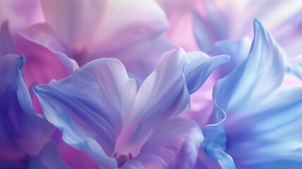 Serene Dance: Macro lenses showcase the fluid elegance of bluebell petals, evoking calm.