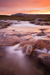 Norwegen, Nordland, Saltfjellet Svartisen Nationalpark, Semskadalen, Fluss Semska