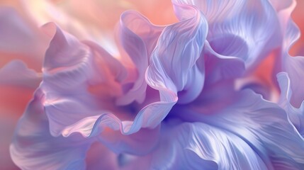 Serene Petal Swirls: Close-ups reveal the gentle undulation of wildflower bluebell petals. - obrazy, fototapety, plakaty
