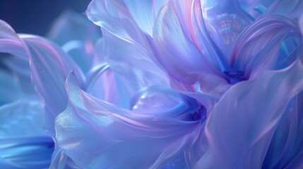 Tranquil Swirls: Close-ups reveal the soothing fluidity of bluebell petals in motion.