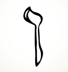 Vector drawing. Hebrew letter icon