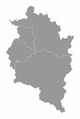 Fototapeta na wymiar Vorarlberg administrative map