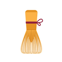 Matcha whisk vector. Matcha whisk on white background.