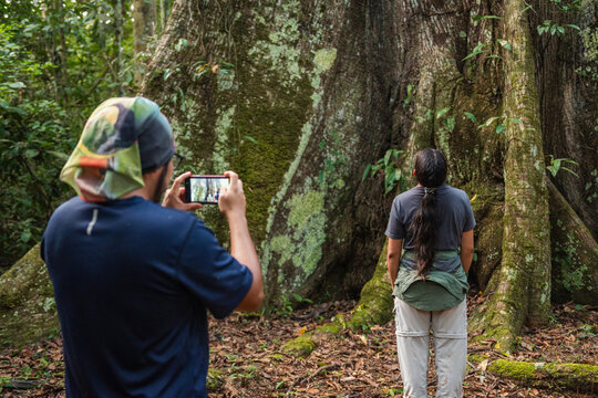 People observing nature
