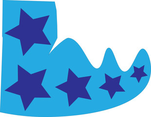 blue star background