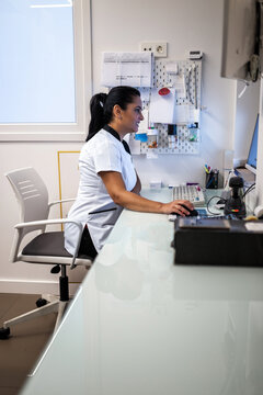 Young pharmacist working in a pharmacy