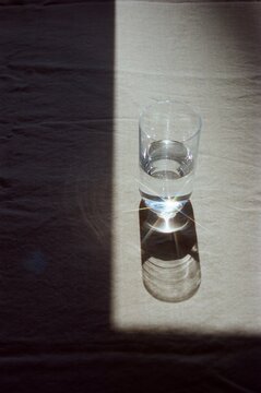 Glass of water.