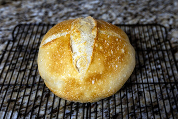 Homemade fresh baked white bread