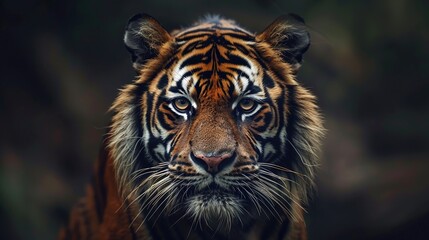 A beautiful portrait of a tiger