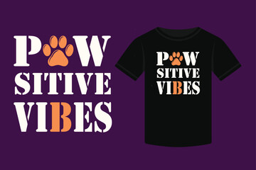 Dog Typography  T-shirt 