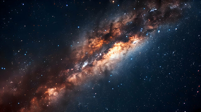 The majestic sweep of the Milky Way galaxy
