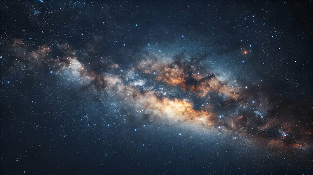 The majestic sweep of the Milky Way galaxy