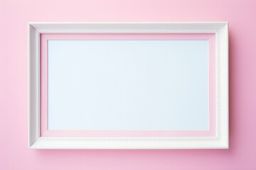 Witness the perfection of a blank frame on a soft color wall, a canvas for your artistic expressions to flourish.