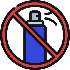 No Aerosol Spray Icon