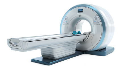 MRI Scanner isolated on a transparent background