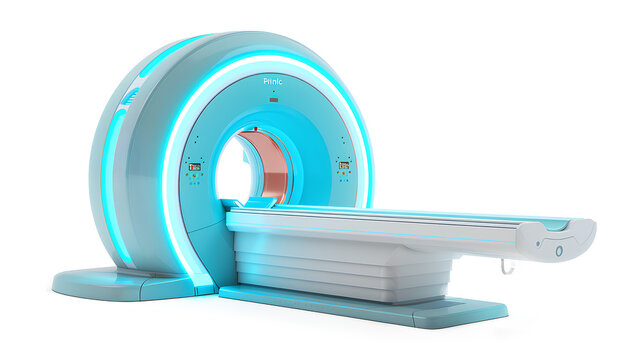 MRI Scanner isolated on a transparent background