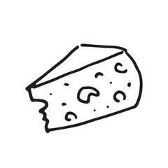 Hand drawn food icons and elements pattern. Digital illustration. collection of doodles of healthy food ingredients isolated on white background